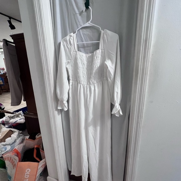 Square necked smoked jumpsuit size m - Picture 1 of 4